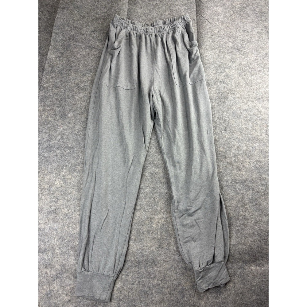 BRYN WALKER Jogger Pants Womens L Bamboo Organic Cotton Spandex Elastic Lounge